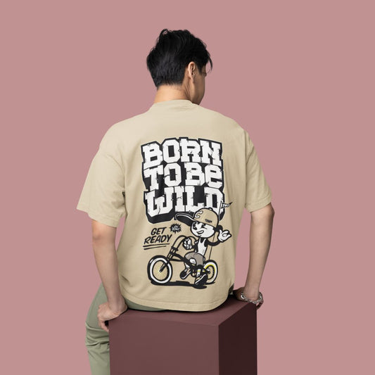 LAFANGEH BORN TO BE WILD || OVERSIZED TSHIRT || 100% COTTON