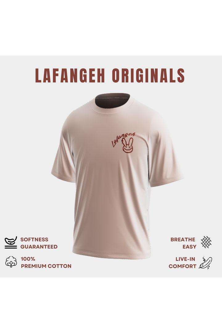 LAFANGEH ORIGINALS | BEIGE Oversized TShirt | 100% Premium Cotton