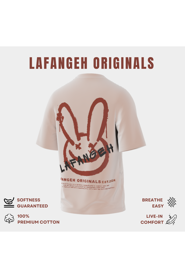 LAFANGEH ORIGINALS | BEIGE Oversized TShirt | 100% Premium Cotton