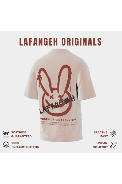 LAFANGEH ORIGINALS | BEIGE Oversized TShirt | 100% Premium Cotton