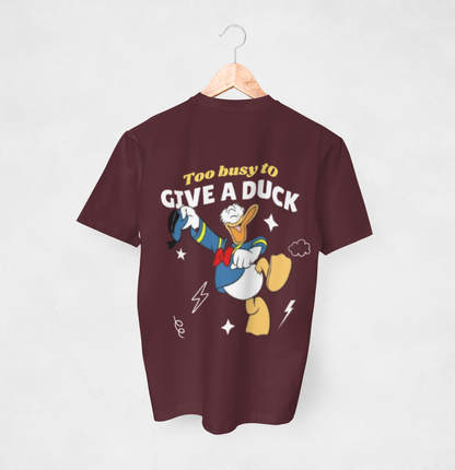 LAFANGEH TOO BUSY TO GIVE A DUCK || OVERSIZED TSHIRT || 100% COTTON