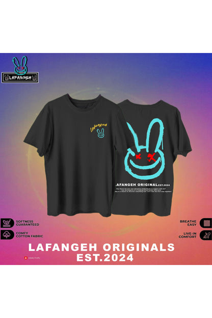 LAFANGEH ORIGINALS | Black Oversized TShirt | 100% Premium Cotton