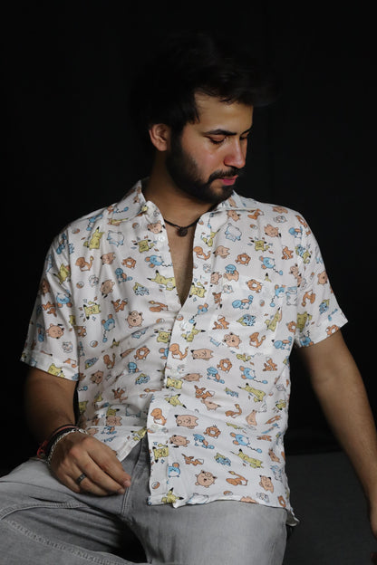 LAFANGEH CARTOON CRAZE || Multicolor Premium Shirt